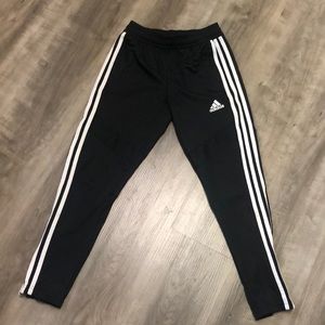 Adidas black/white soccer pants - Small